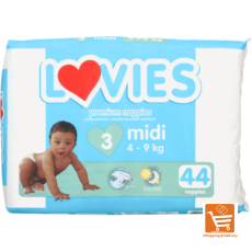 Lovies Midi Size 3 4-9kg Premium...